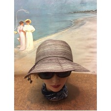 Ladies SCALA Beach/Sun Hat  Packable  Brown & Tan  One   eb-12198952